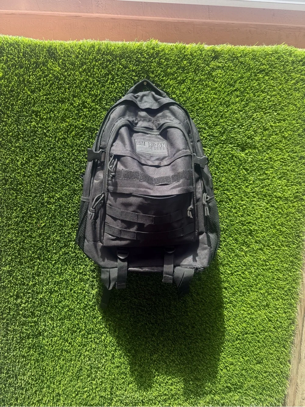 Black Men's Backpack - Durable Everyday Bag